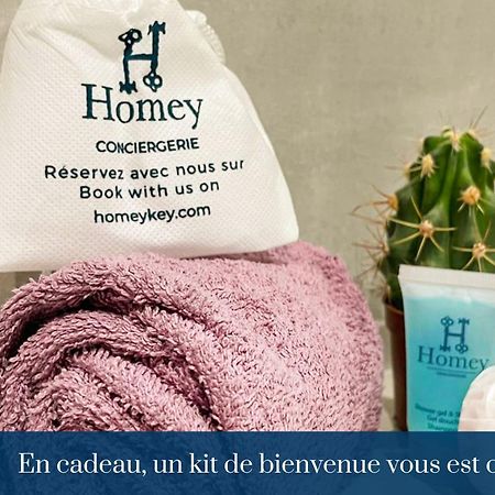 Homey Keola - Parking Prive Gratuit - Aux Portes De Geneve - Au Pied Du Tram - Appartement Avec 1 Chambre Et Un Grand Salon Avec Un Canape-Lit Ambilly Exteriör bild