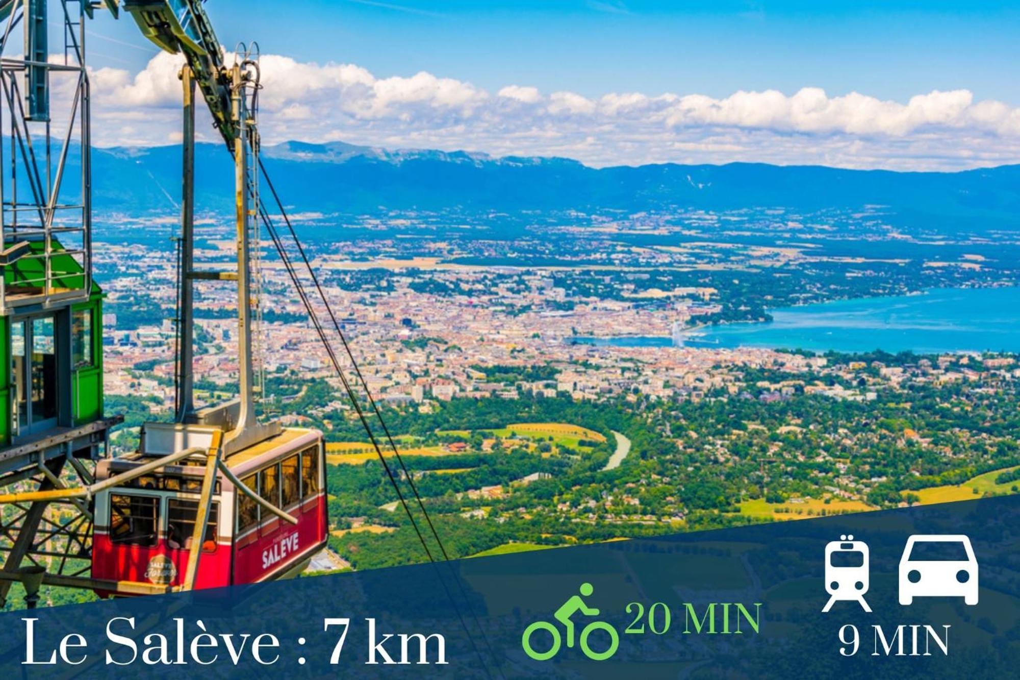 Homey Keola - Parking Prive Gratuit - Aux Portes De Geneve - Au Pied Du Tram - Appartement Avec 1 Chambre Et Un Grand Salon Avec Un Canape-Lit Ambilly Exteriör bild