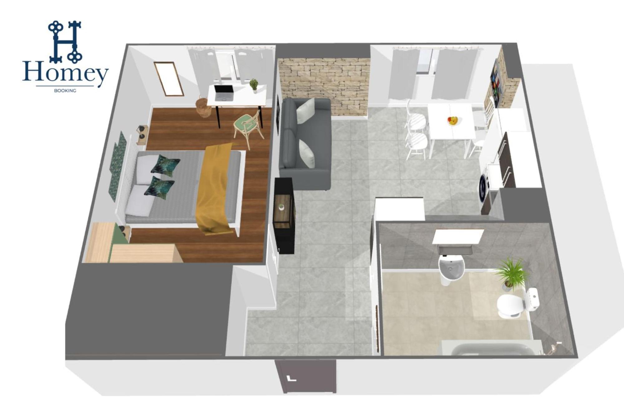 Homey Keola - Parking Prive Gratuit - Aux Portes De Geneve - Au Pied Du Tram - Appartement Avec 1 Chambre Et Un Grand Salon Avec Un Canape-Lit Ambilly Exteriör bild
