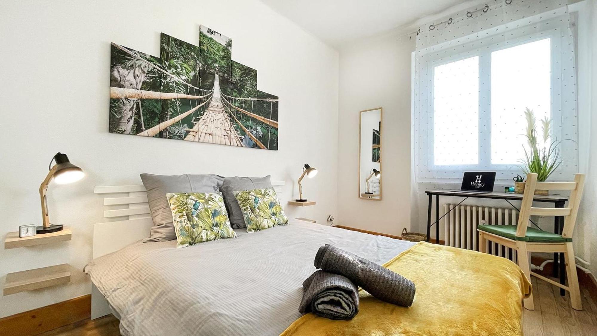 Homey Keola - Parking Prive Gratuit - Aux Portes De Geneve - Au Pied Du Tram - Appartement Avec 1 Chambre Et Un Grand Salon Avec Un Canape-Lit Ambilly Exteriör bild