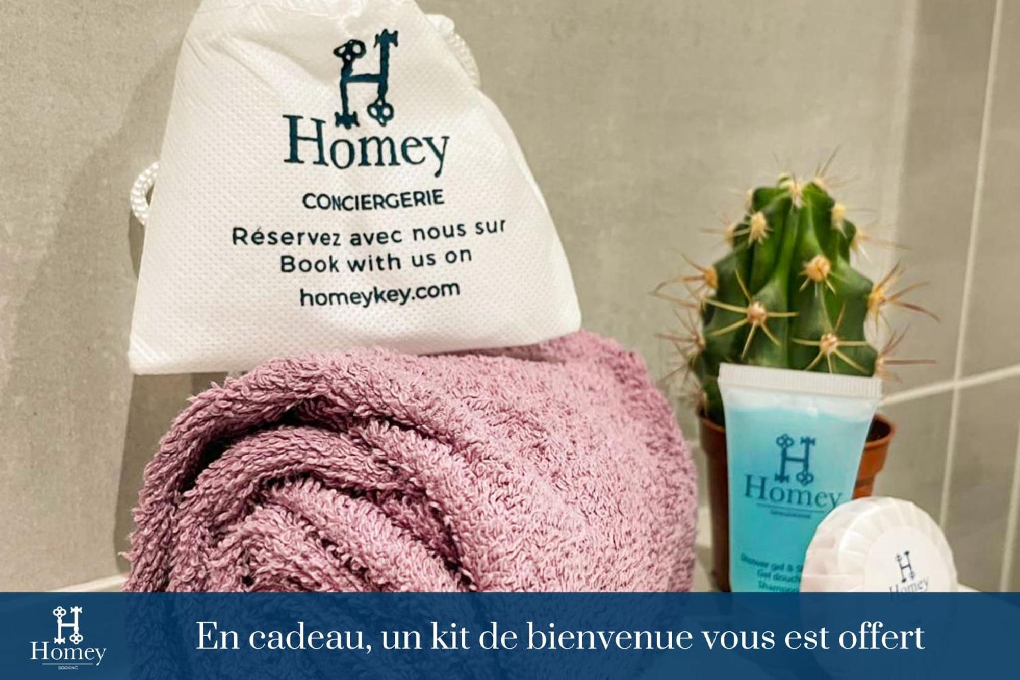 Homey Keola - Parking Prive Gratuit - Aux Portes De Geneve - Au Pied Du Tram - Appartement Avec 1 Chambre Et Un Grand Salon Avec Un Canape-Lit Ambilly Exteriör bild